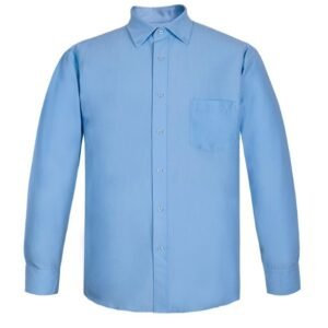 Camisa oxford con bolsillo manga larga hombre