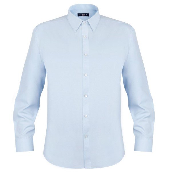 Camisa oxford light manga larga hombre